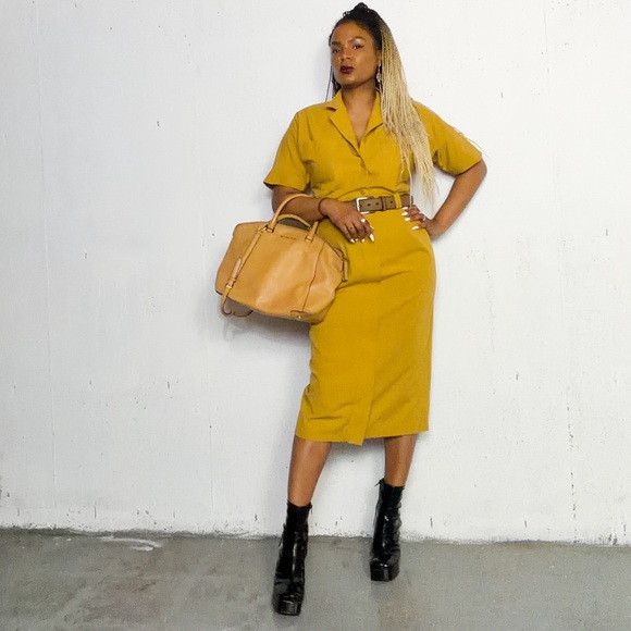 Vintage Utility Dress, fits S - Picture 6 of 13